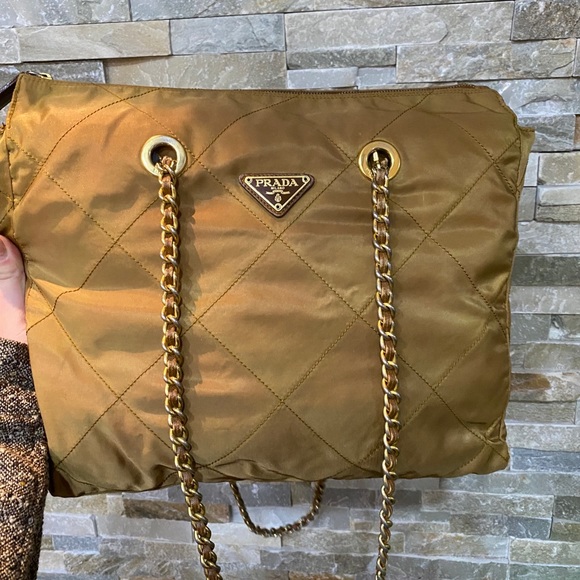 Prada Nylon Quilted Chain bag